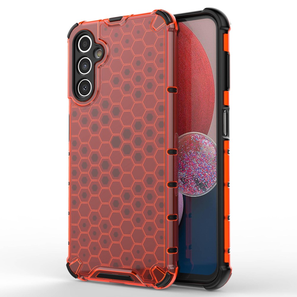  Galaxy A14 4G/5G Skal Shockproof Honeycomb Textur Röd