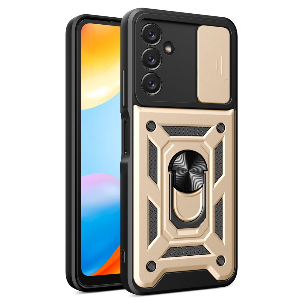 Samsung Galaxy A14 4G/5G Skal Ring CamShield Hybrid Guld