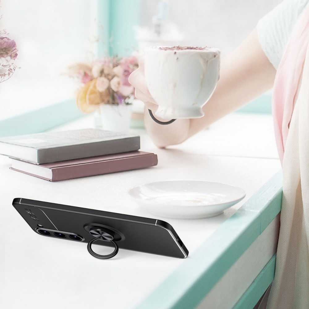 Samsung Galaxy S23 Skal Ring Svart/Blå