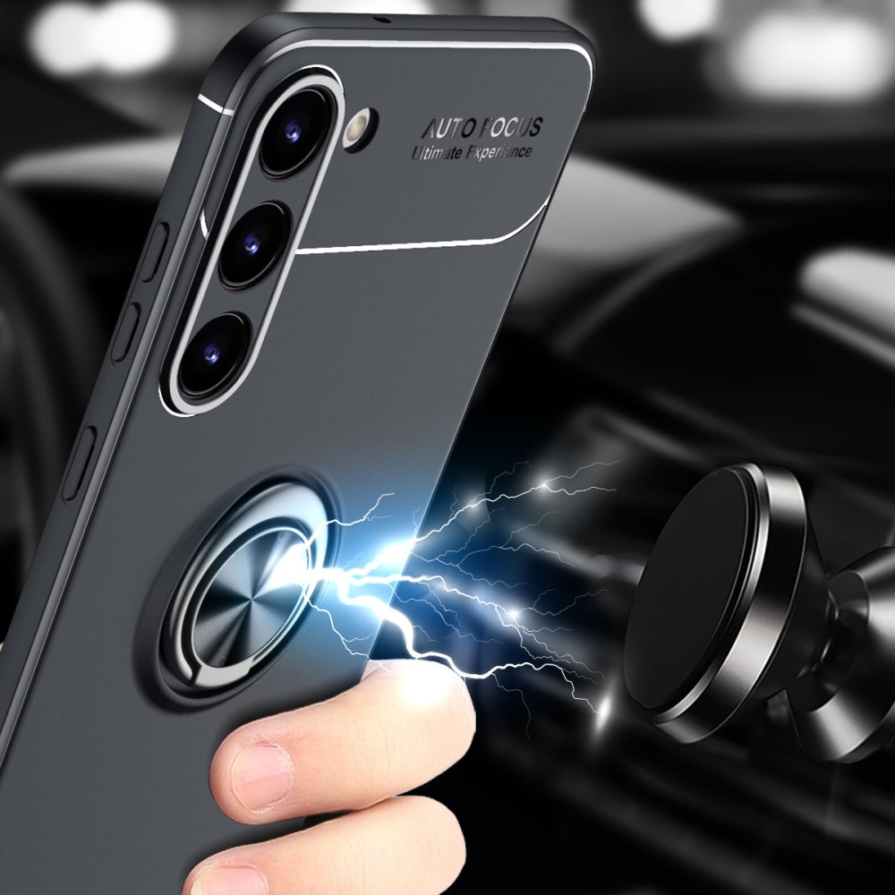  Samsung Galaxy S23 Skal Ring Svart/Röd