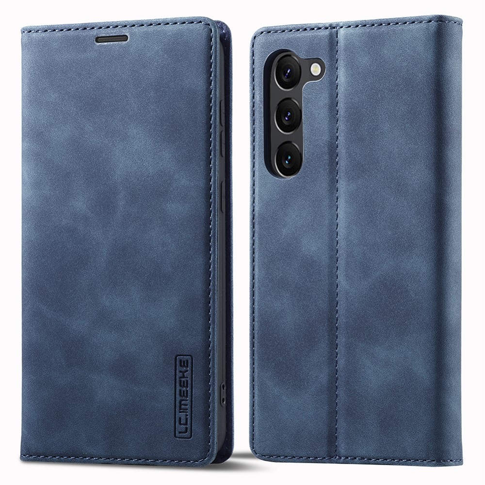 LC.IMEEKE LC.IMEEKE Samsung Galaxy S23 Fodral Flip Läder Blå
