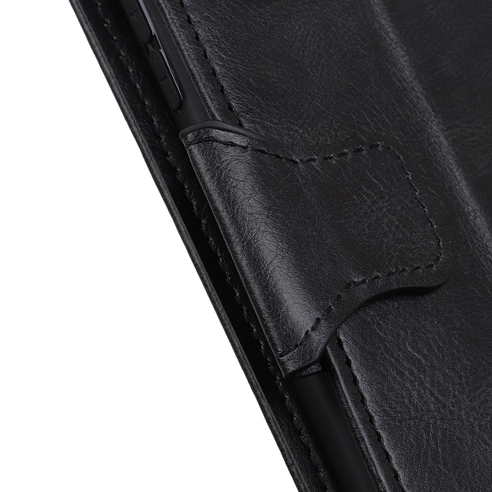  Samsung Galaxy S23 Fodral Crazy Horse Läder Svart