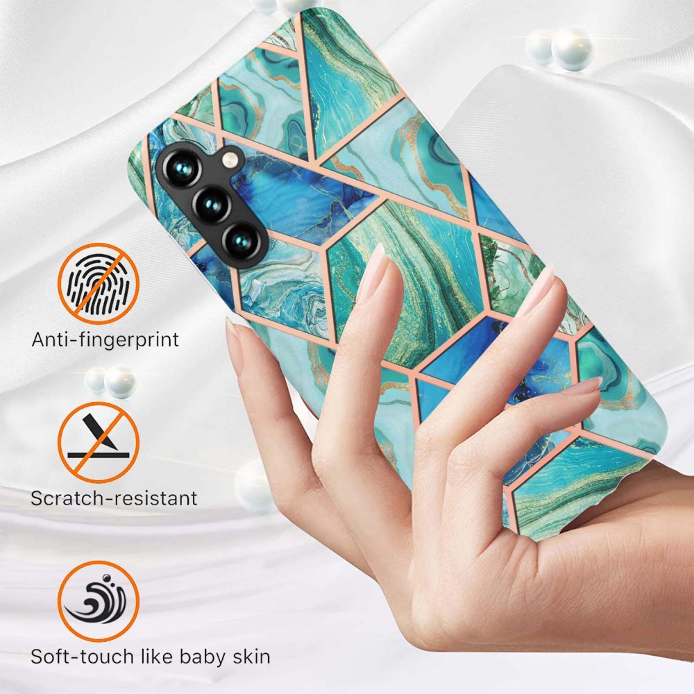  Samsung Galaxy A14 4G/5G Skal Marmor Grön