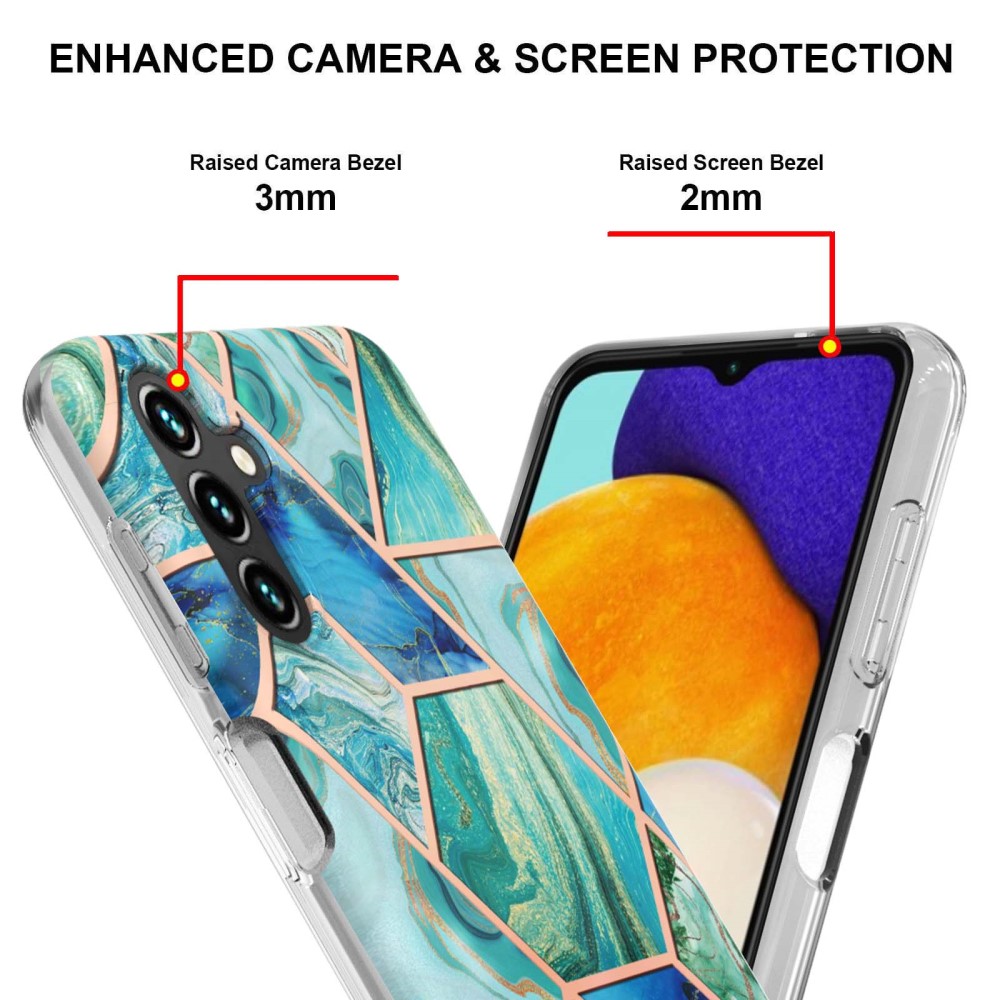  Samsung Galaxy A14 4G/5G Skal Marmor Grön
