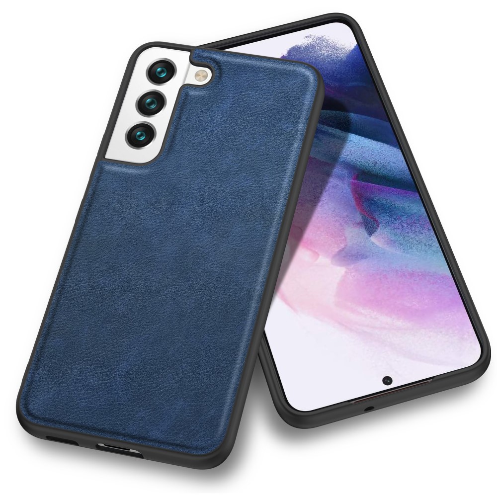  Samsung Galaxy S23 Skal Retro Läder Blå