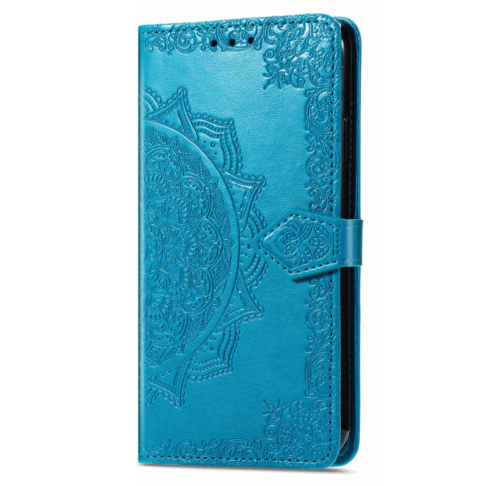  Samsung Galaxy S23 Fodral Mandala Läder Blå