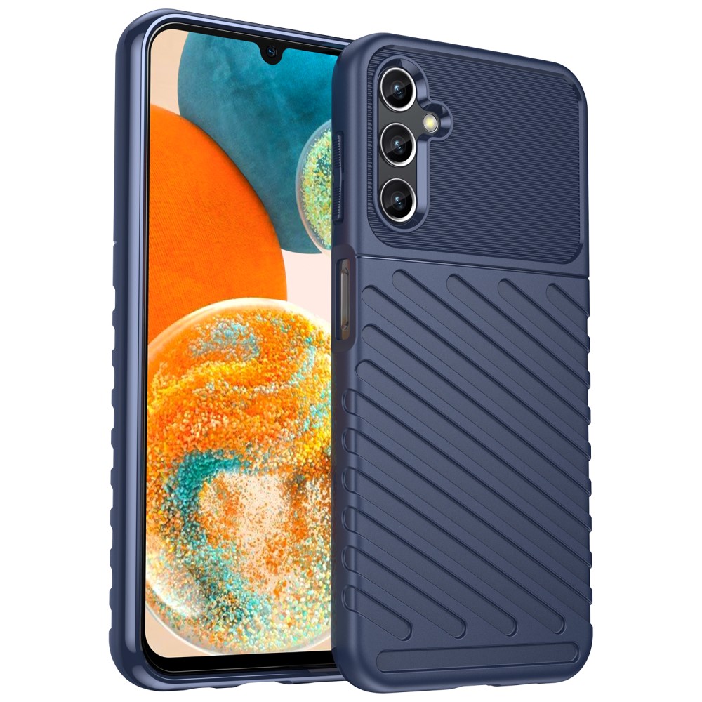  Samsung Galaxy A14 4G/5G Skal Twill Textur Blå