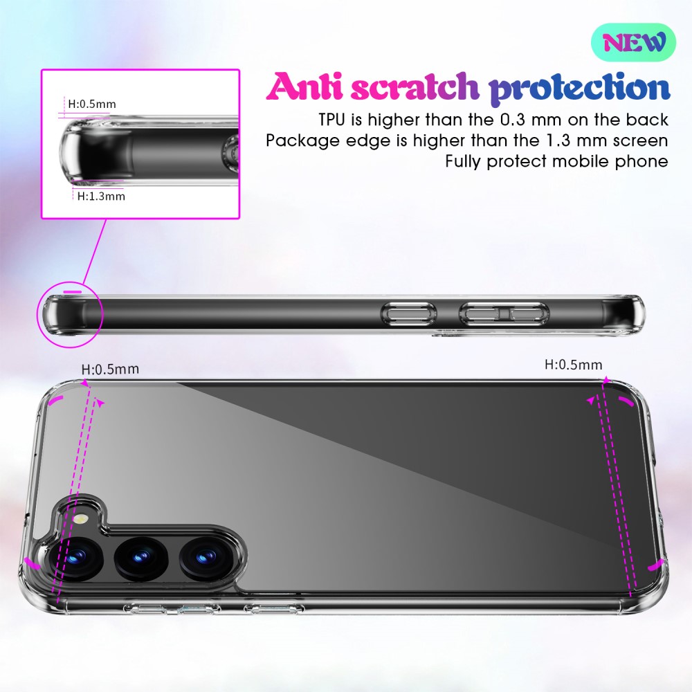  Samsung Galaxy S23 Skal Akryl/TPU Transparent