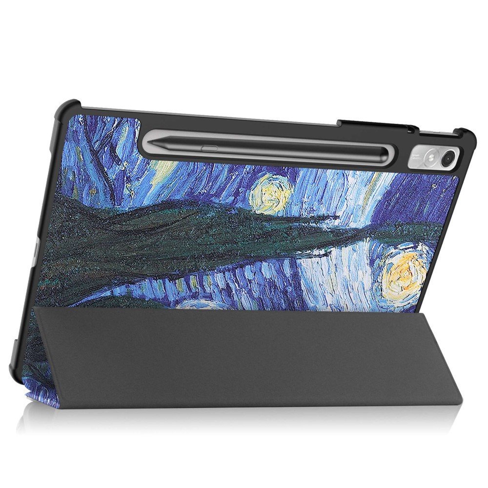  Lenovo Tab P11 Pro Gen 2 Fodral Tri-Fold Brush Painting