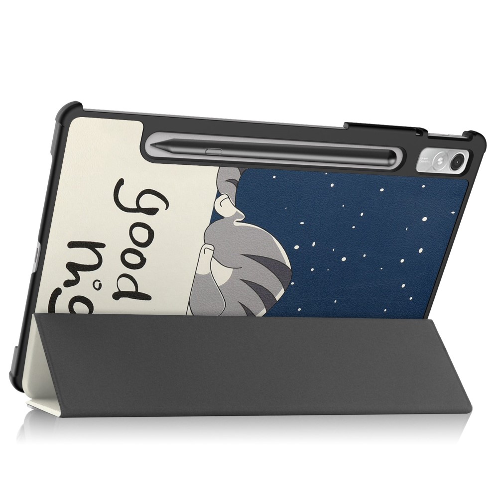 Lenovo Tab P11 Pro Gen 2 Fodral Tri-Fold Trött Katt