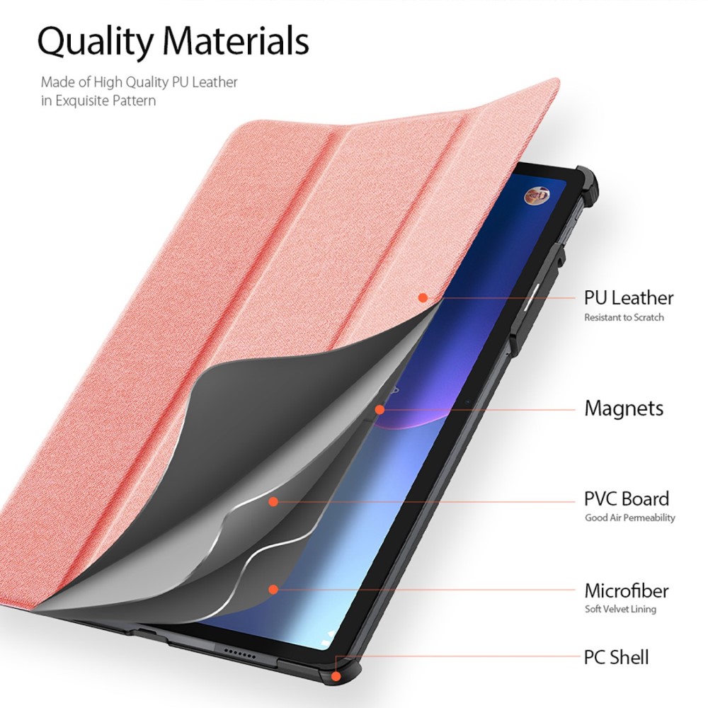 DUX DUCIS DUX DUCIS Lenovo Tab P11 Pro Gen 2 Fodral DOMO Tri-Fold Roséguld