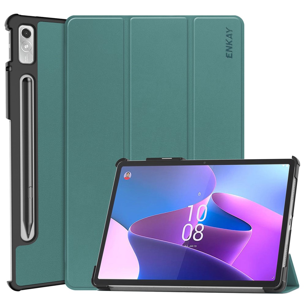 ENKAY ENKAY Lenovo Tab P11 Pro Gen 2 Fodral Tri-Fold Svartgrön