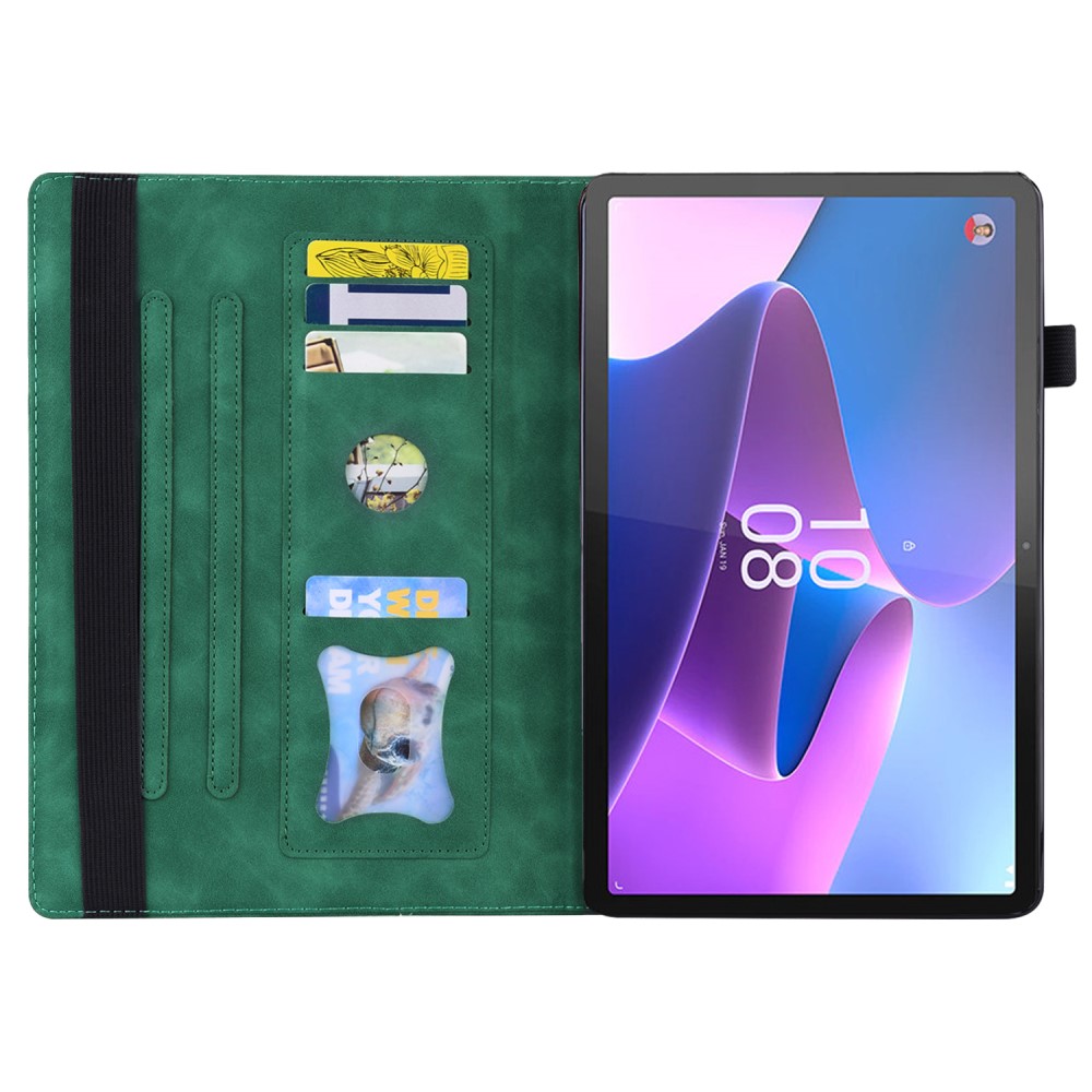  Lenovo Tab P11 Pro Gen 2 Fodral Med Frontficka Grön