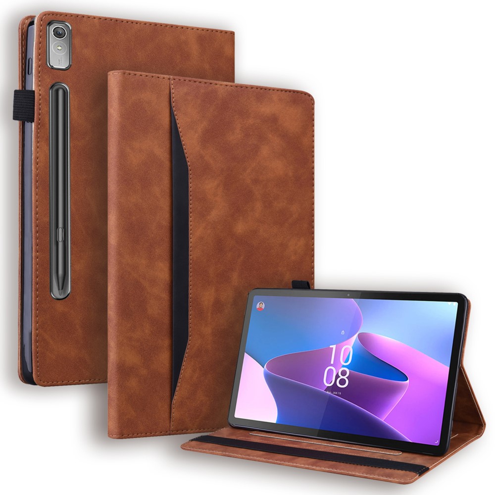  Lenovo Tab P11 Pro Gen 2 Fodral Med Frontficka Brun