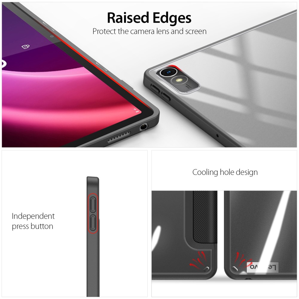 DUX DUCIS DUX DUCIS Lenovo Tab P11 Gen 2 Fodral TOBY Tri-Fold Svart