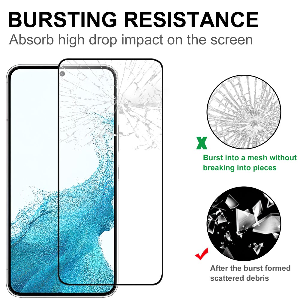  Samsung Galaxy S23 Skärmskydd Heltäckande Härdat Glas