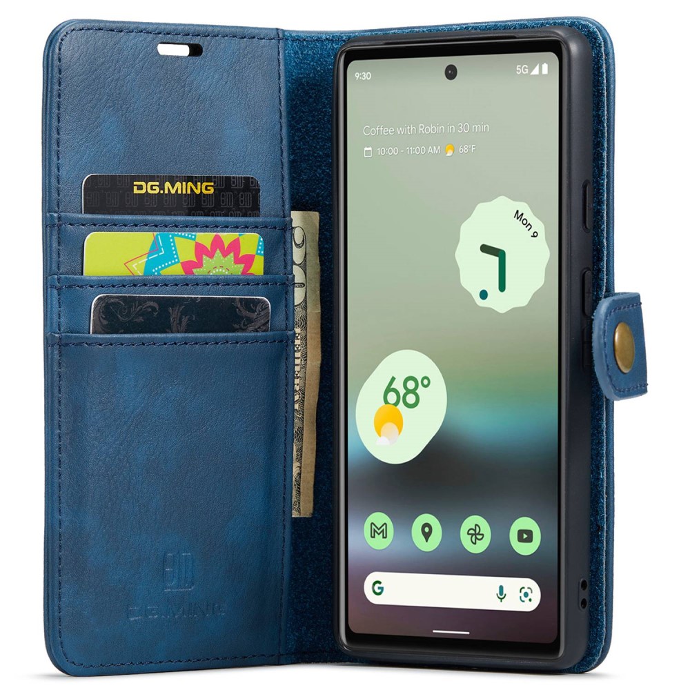 DG.MING DG.MING Google Pixel 6A 2in1 Magnet Fodral / Skal Blå