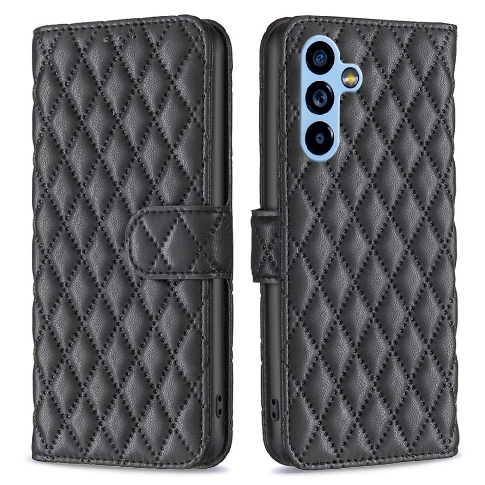  Samsung Galaxy A54 5G Fodral Diamond Läder Svart