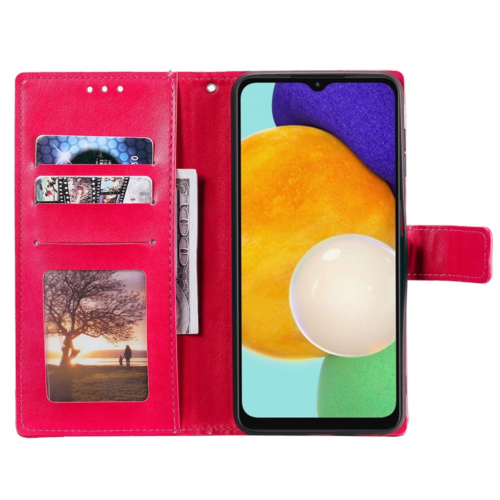  Samsung Galaxy A54 5G Fodral Mandala Läder Rosa