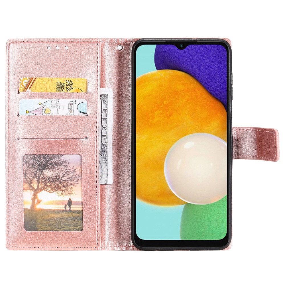  Samsung Galaxy A54 5G Fodral Mandala Läder Roséguld