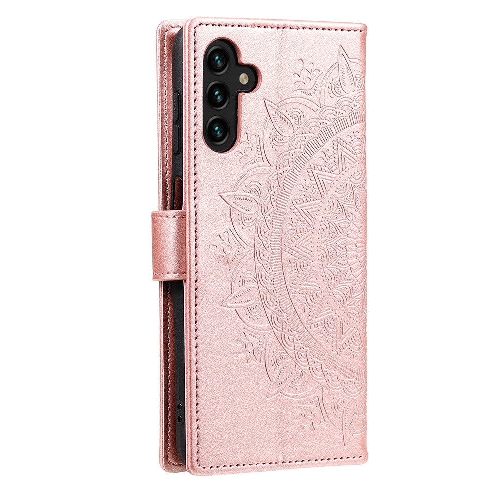  Samsung Galaxy A54 5G Fodral Mandala Läder Roséguld