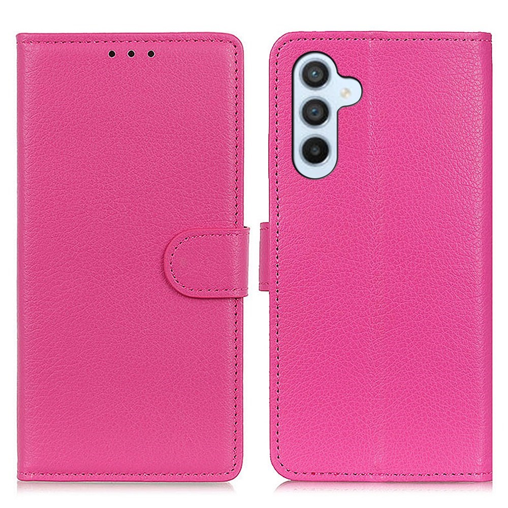  Samsung Galaxy A54 5G Fodral Litchi Textur Rosa