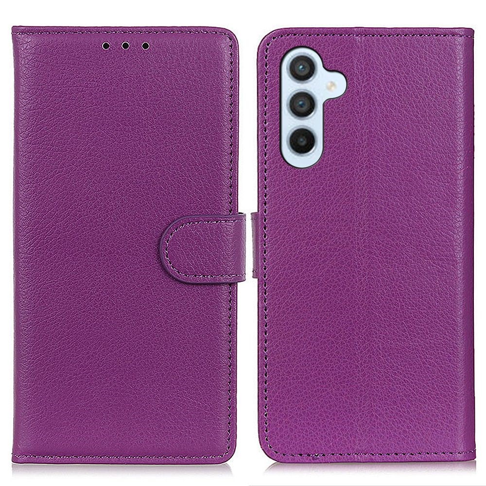  Samsung Galaxy A54 5G Fodral Litchi Textur Lila