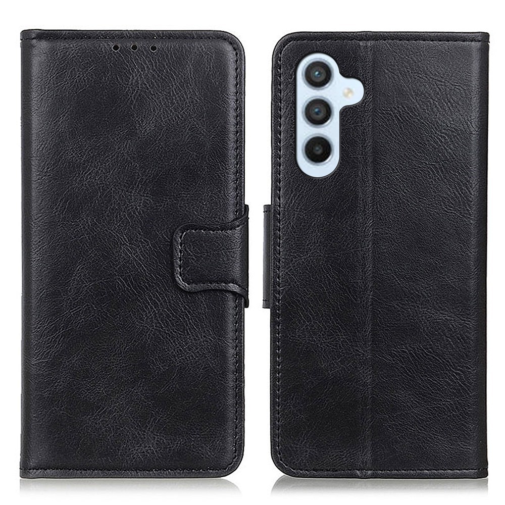  Samsung Galaxy A54 5G Fodral Crazy Horse Läder Svart