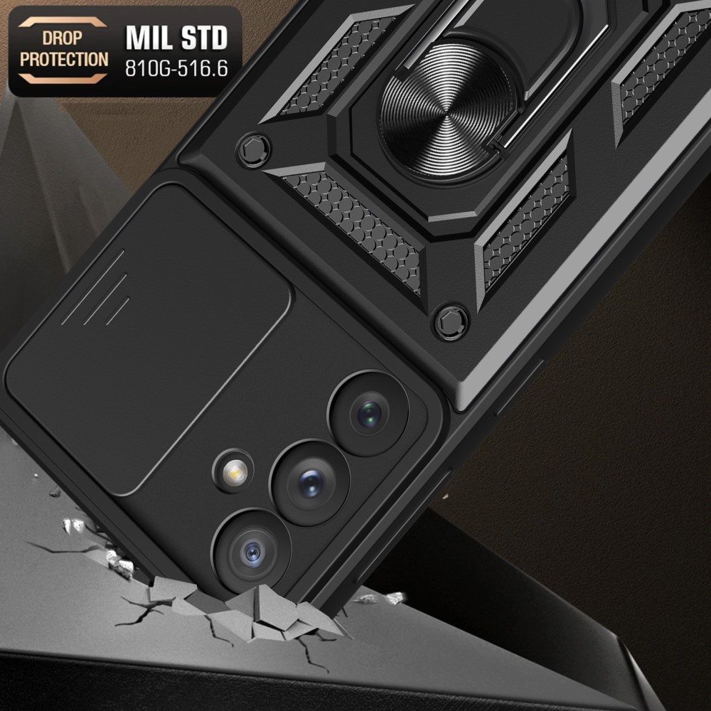  Samsung Galaxy A54 5G Skal CamShield Ring Hybrid Svart
