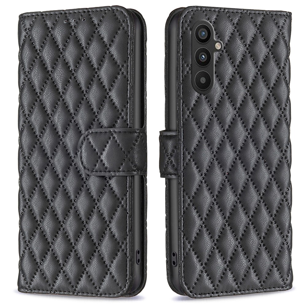  Samsung Galaxy A34 5G Fodral Diamond Läder Svart