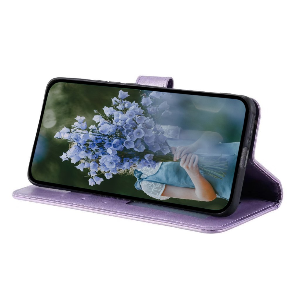  Samsung Galaxy A34 5G Fodral Mandala Läder Lila