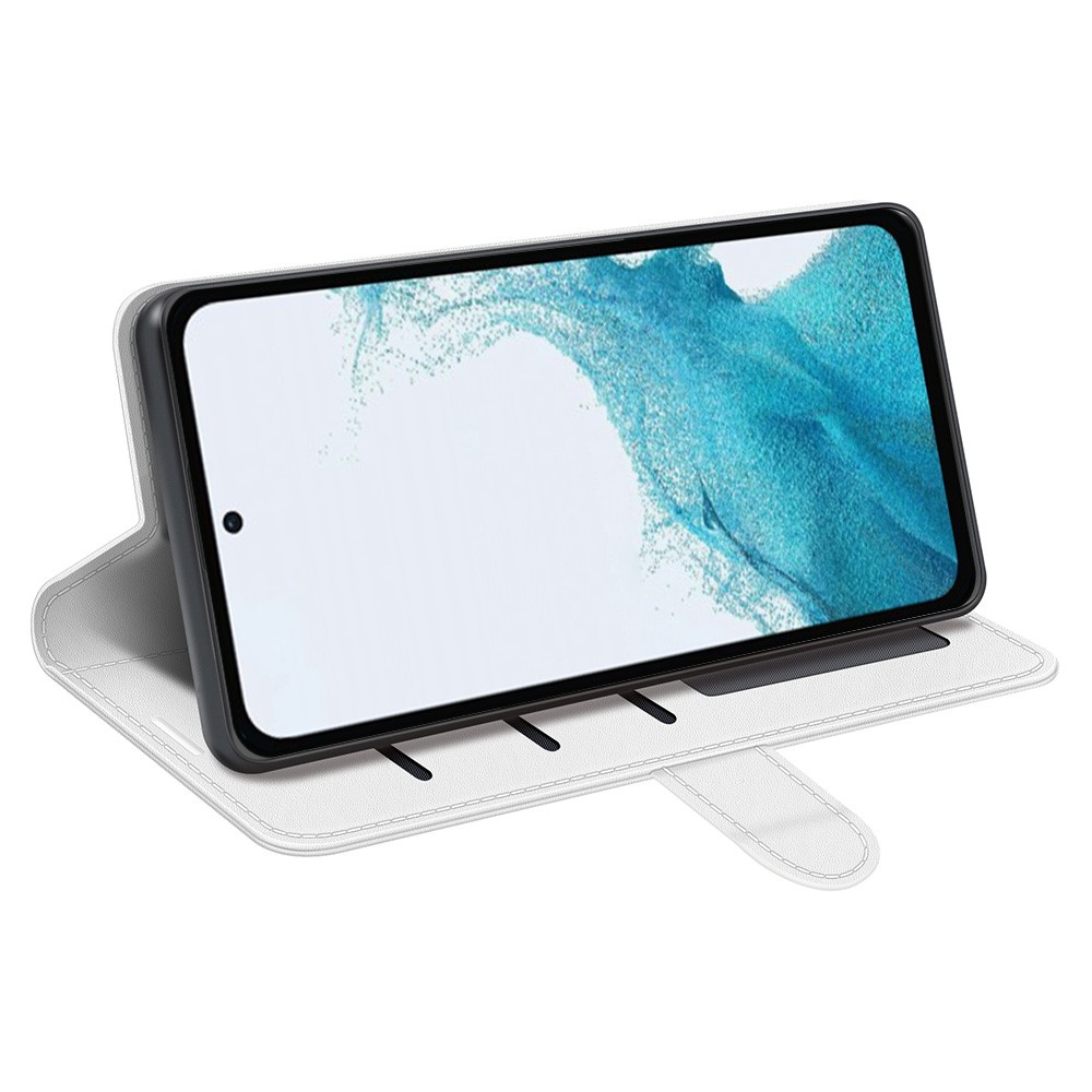 Samsung Galaxy A54 5G Fodral Crazy Horse Läder Vit