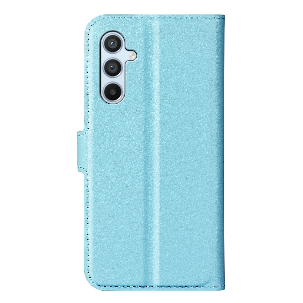  Samsung Galaxy A54 5G Fodral Litchi Läder Ljus Blå