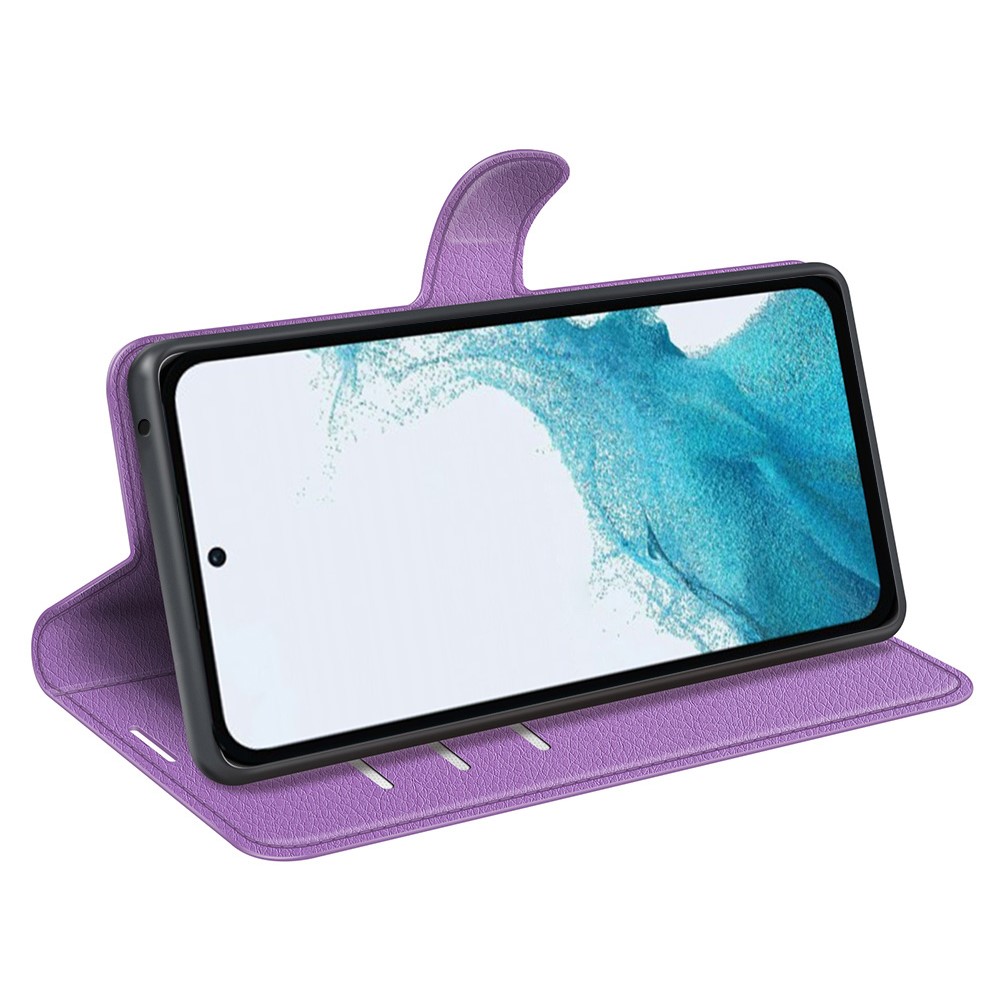  Samsung Galaxy A54 5G Fodral Litchi Läder Lila