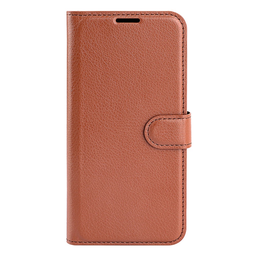  Samsung Galaxy A54 5G Fodral Litchi Läder Brun