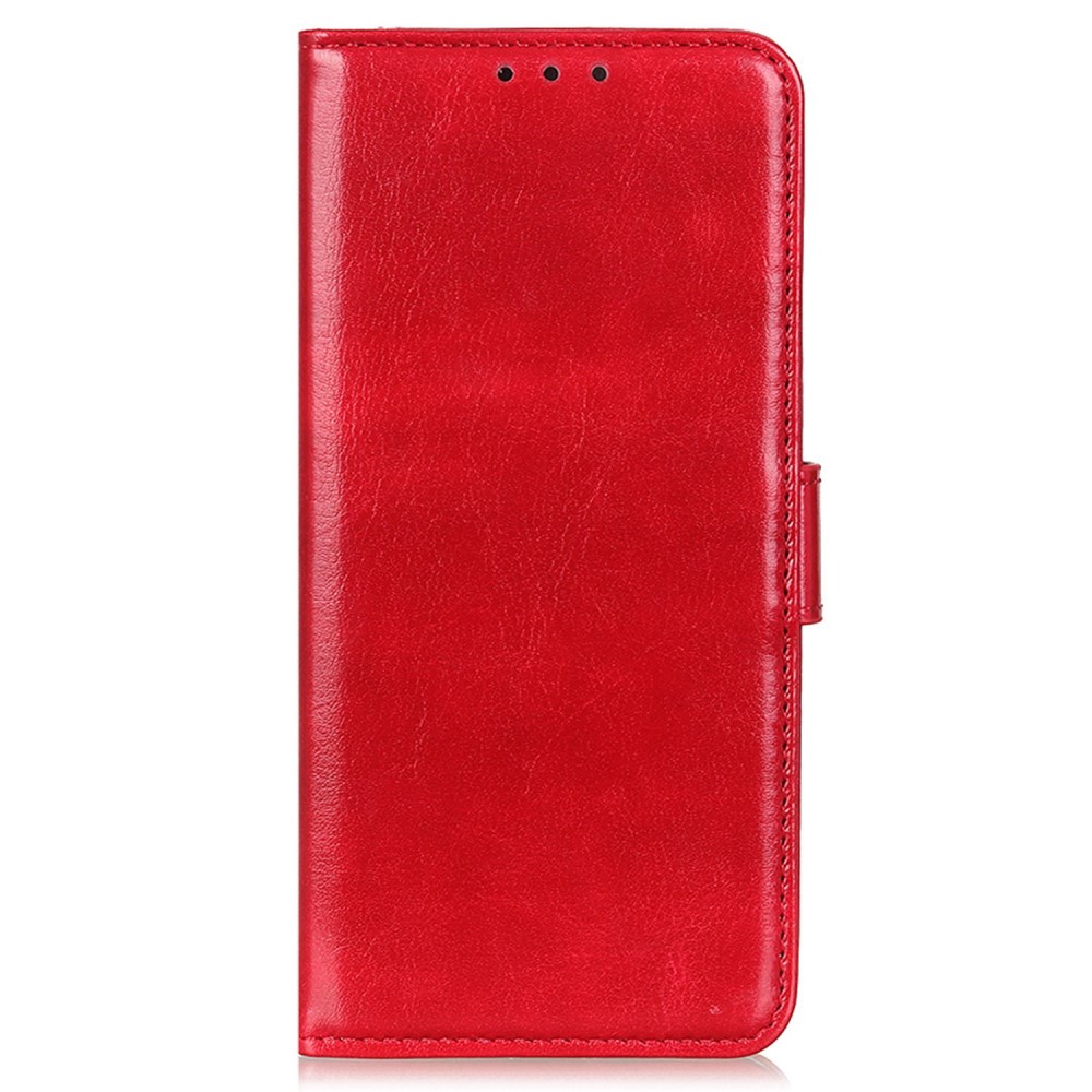  Samsung Galaxy A34 5G Fodral Crazy Horse Läder Röd