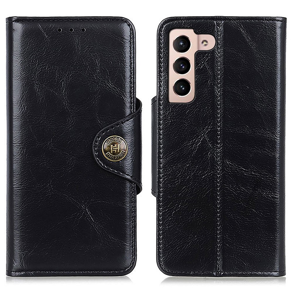 KHAZNEH KHAZNEH Galaxy S23 Plus Fodral Magnetisk Mässing Svart