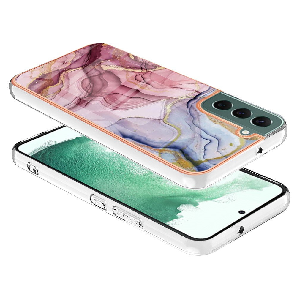  Samsung Galaxy S23 Plus Skal Marmor TPU Roséguld