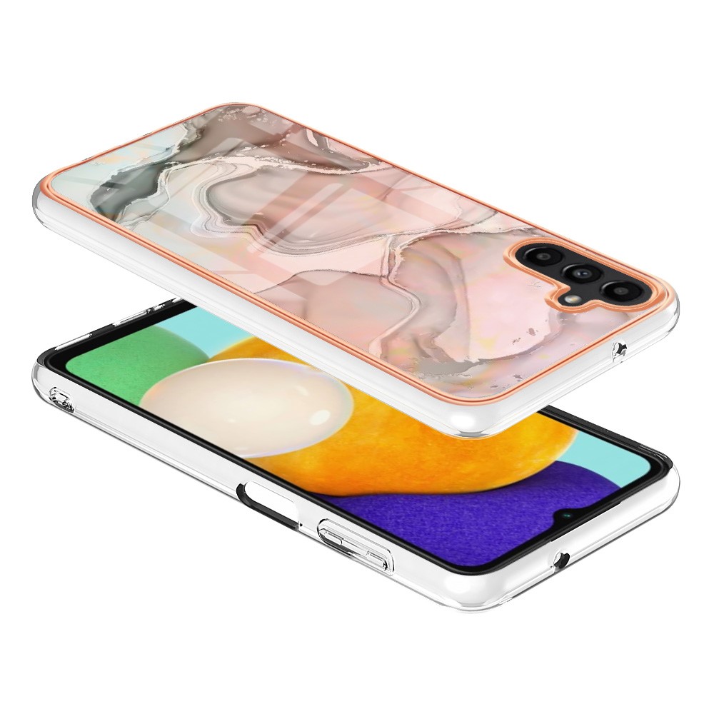  Samsung Galaxy A34 5G Skal Marmor TPU Rosa