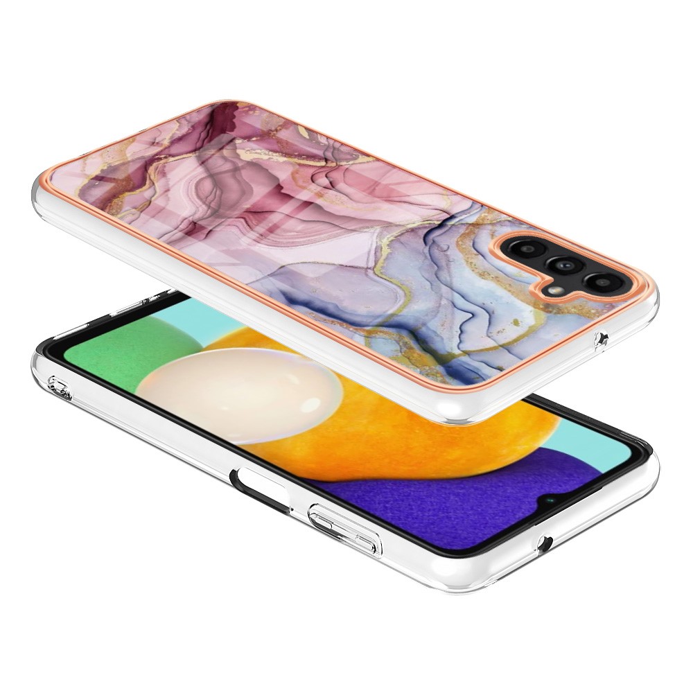  Samsung Galaxy A34 5G Skal Marmor TPU Roséguld