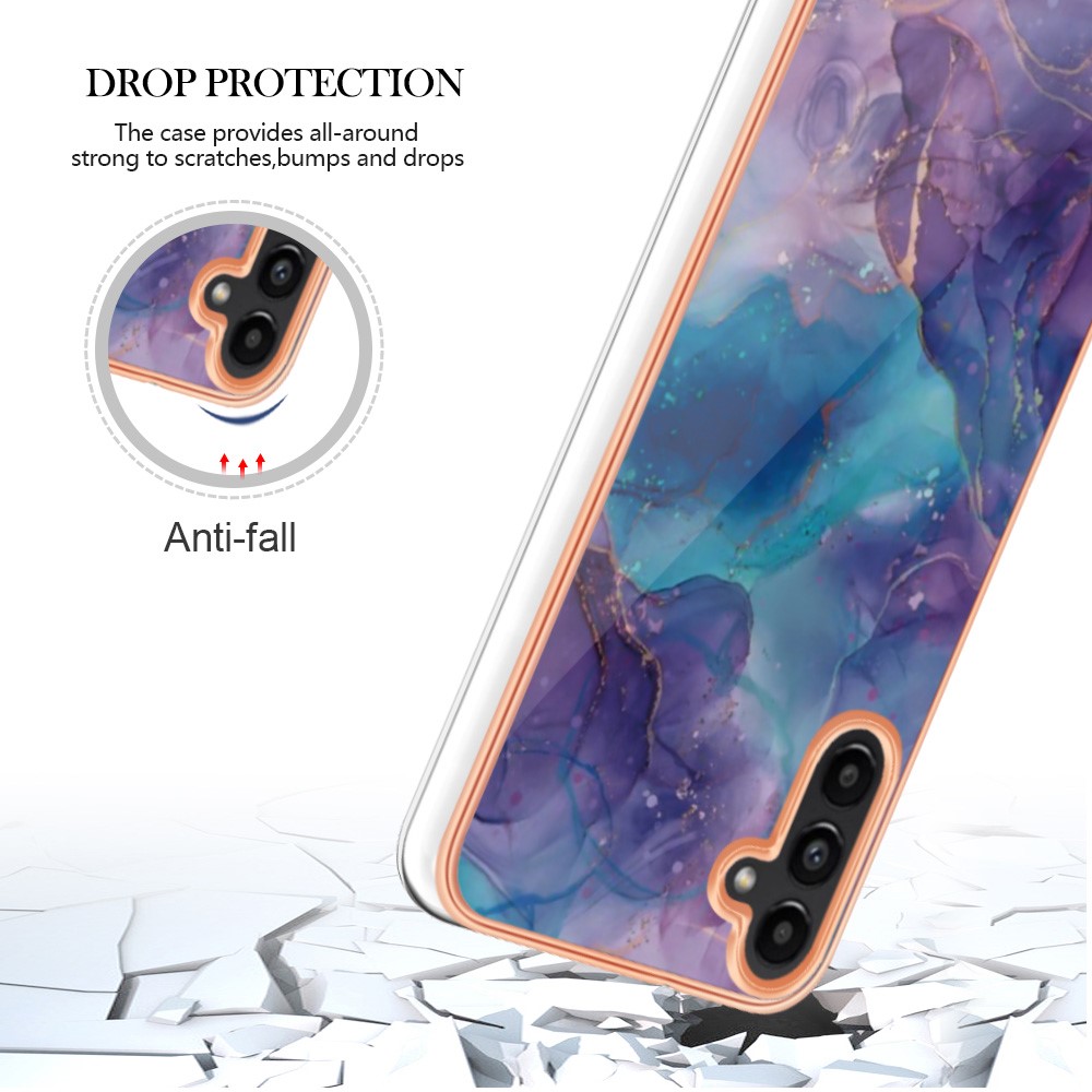  Samsung Galaxy A34 5G Skal Marmor TPU Lila