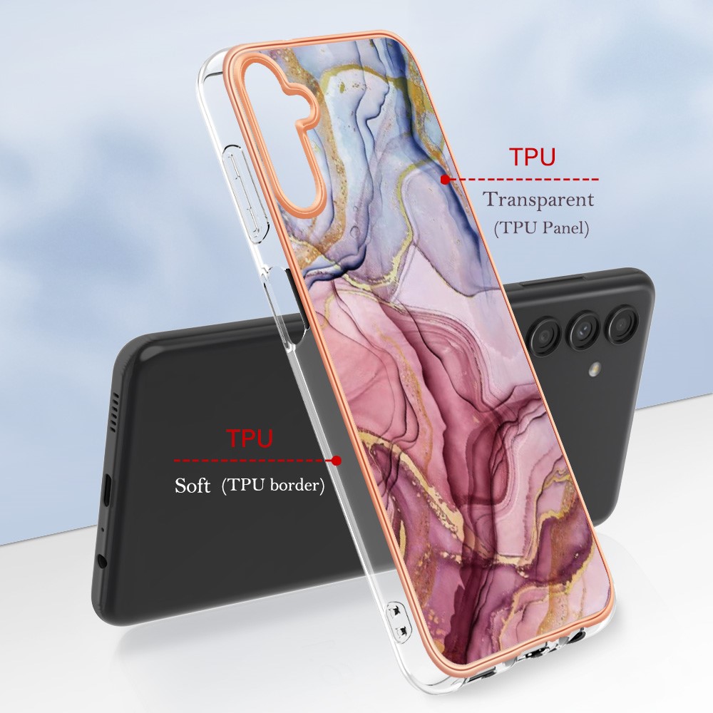  Samsung Galaxy A54 5G Skal Marmor TPU Roséguld