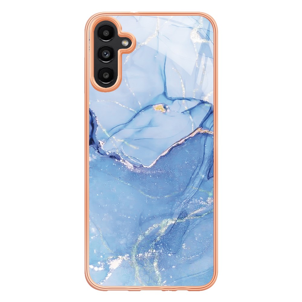  Samsung Galaxy A54 5G Skal Marmor TPU Blå