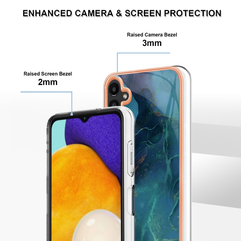  Samsung Galaxy A54 5G Skal Marmor TPU Grön