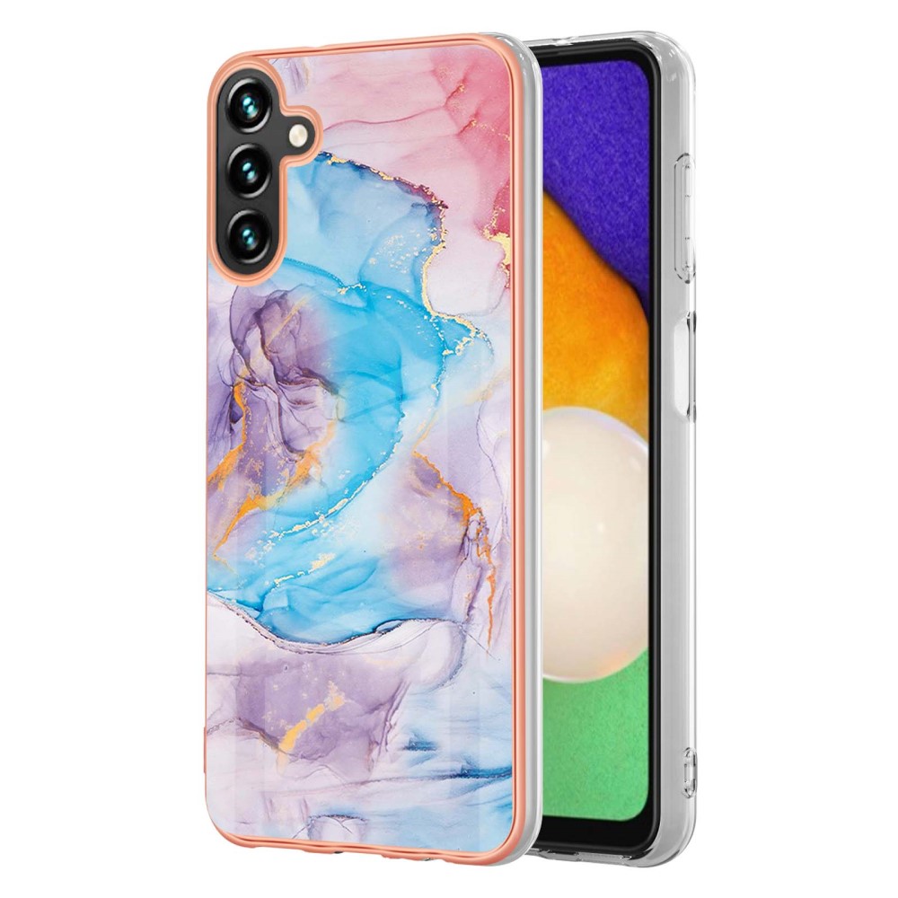  Samsung Galaxy A54 5G Skal Marmor TPU Galaxy Blå