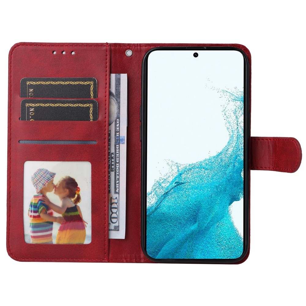  Samsung Galaxy A34 5G Fodral Läder Röd
