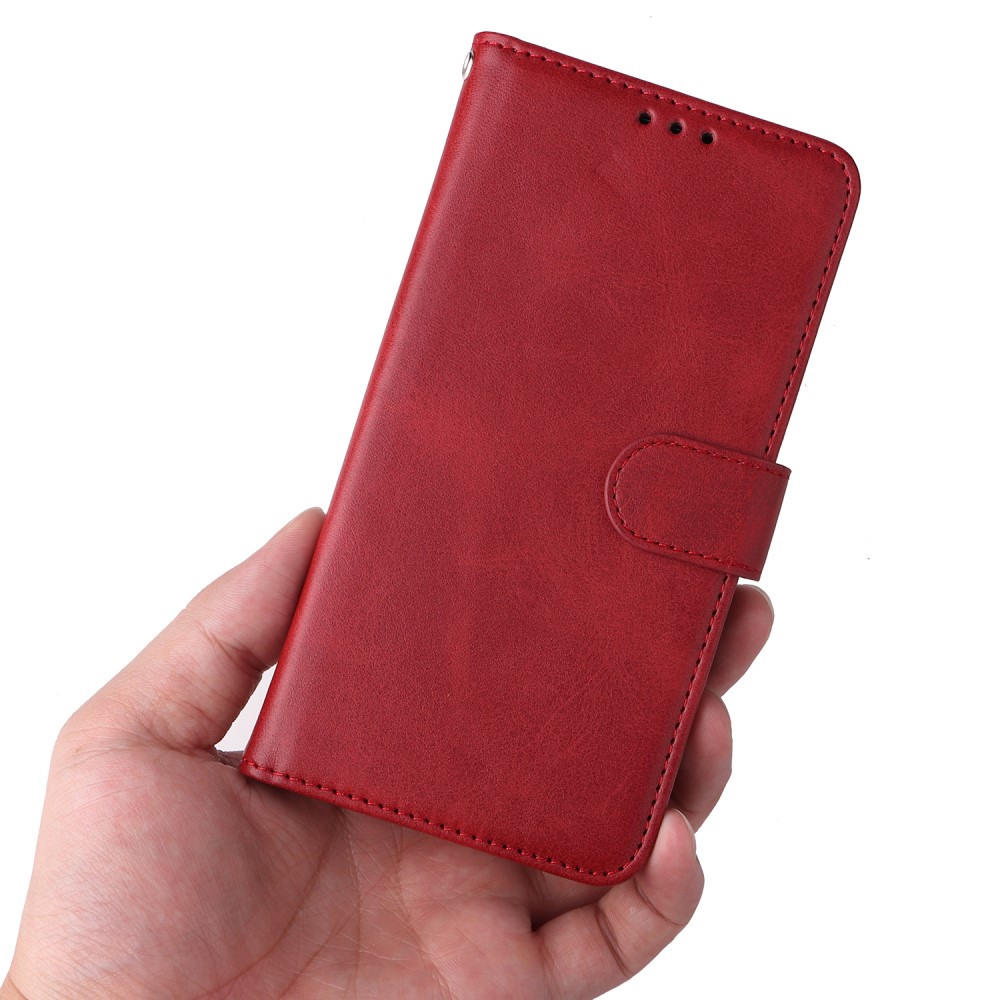  Samsung Galaxy A34 5G Fodral Läder Röd
