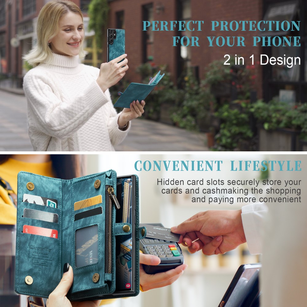 CASEME CASEME Galaxy S23 Ultra Fodral/Skal Magnet 2in1 Multifunktionell