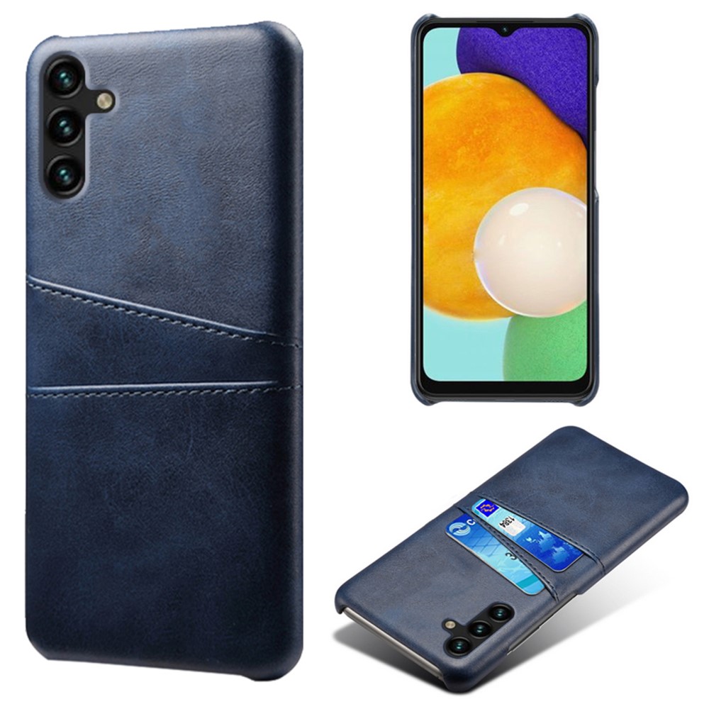 KSQ KSQ Samsung Galaxy A54 5G Skal Läderbelagt Kortfack Blå