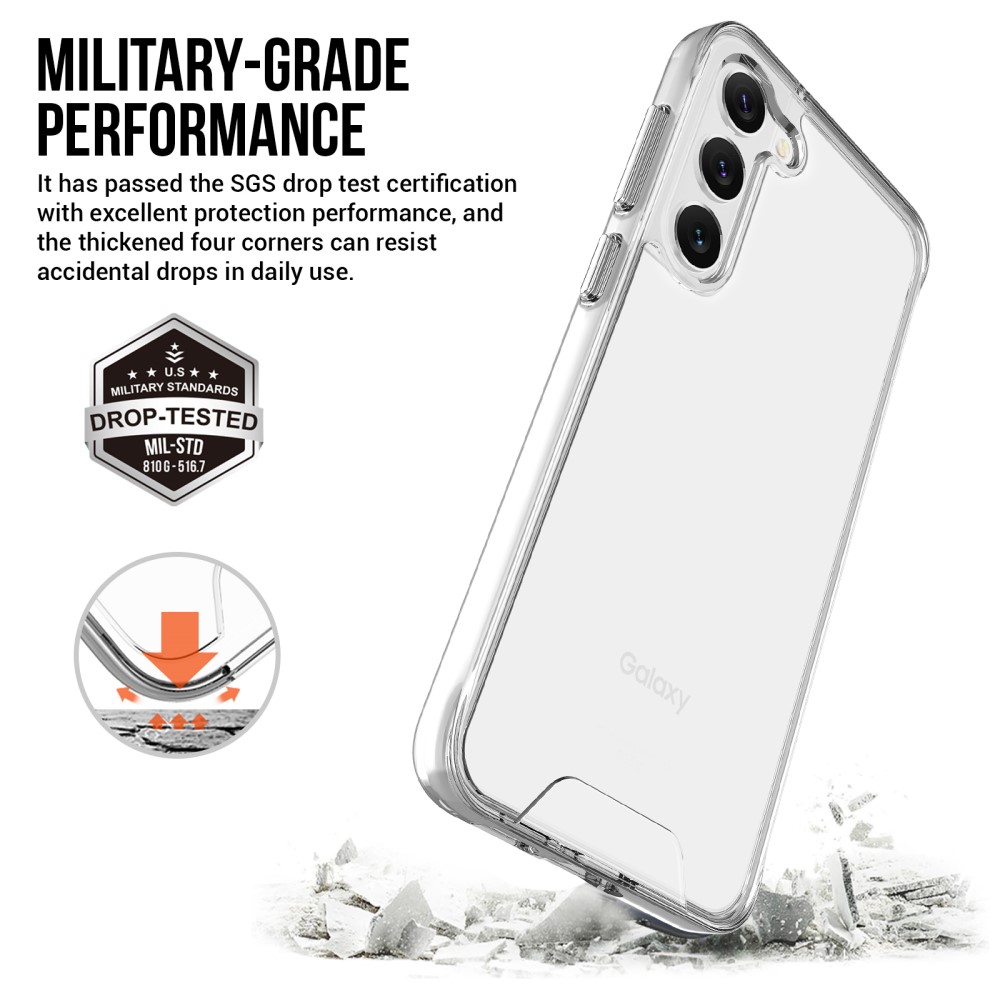  Samsung Galaxy S23 Plus Skal Shockproof Hybrid Transparent